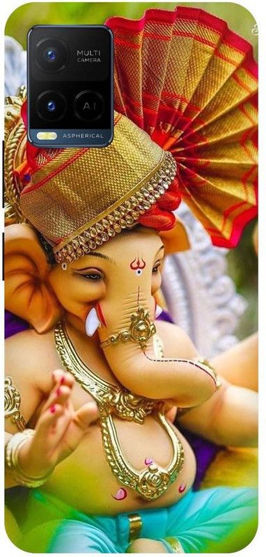 THE NARAYANA COLLECTIONS Back Cover for VIVO Y33s-2109-BAPPA,GANESH,JI,BHAGWAN,GANPATI  (Multicolor, Hard Case, Pack of: 1)
