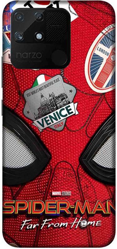 NDCOM Back Cover for Realme Narzo 50A  (Red, Pack of: 1)