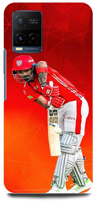 play fast Back Cover for Vivo Y21E LOKESH, RAHUL, KL, RAHUL, INDIAN, PLAYER, KINGS, 11, PUNJAB  (Red, Hard Case, Pack of: 1)