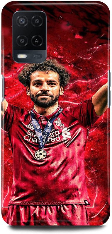 FRONK Back Cover for OPPO A54, CPH2239, MOHAMMED, SALAH, FOOTBALLER, LIVERPOOL  (Red, Hard Case, Pack of: 1)