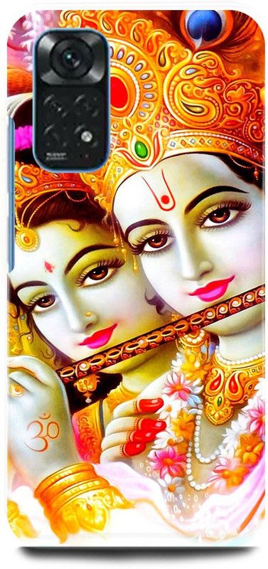 play fast Back Cover for Redmi Note 11S RADHA, KRISHAN, KRISHNA, KANHAIYA  (Gold, Hard Case, Pack of: 1)