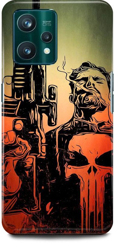 play fast Back Cover for Realme 9 Pro 5G, RMX3471 THE, PUNISHER, WEB, SERIES, GUN  (Red, Hard Case, Pack of: 1)