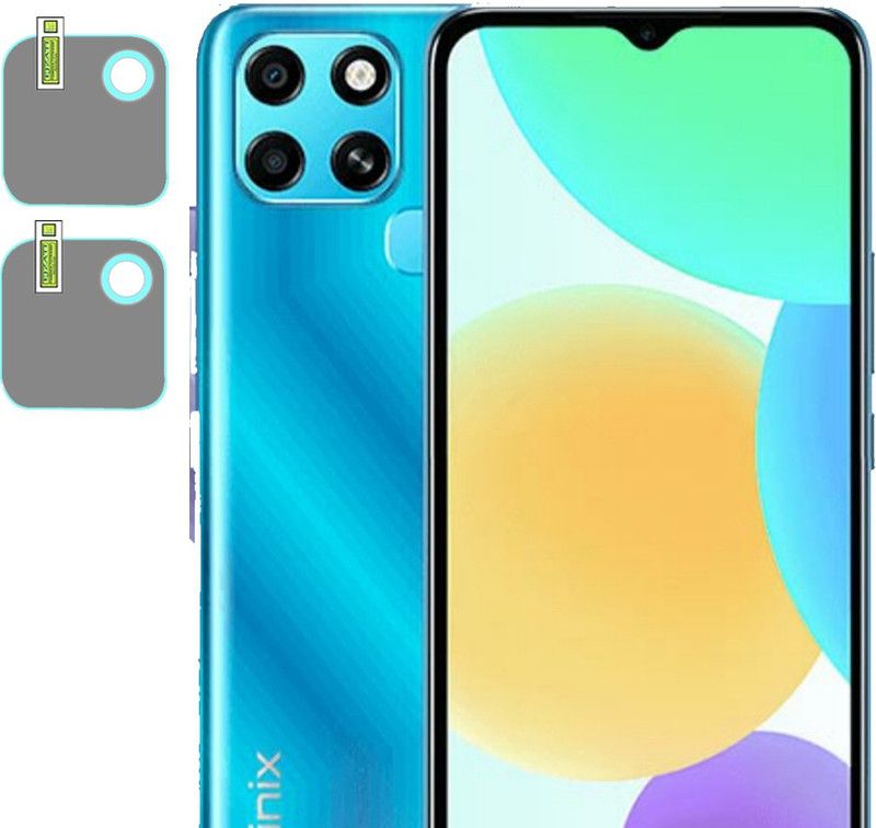 EJZAT Back Camera Lens Glass Protector for .infinix smart 6 CAMERA tempered  (Pack of: 2)