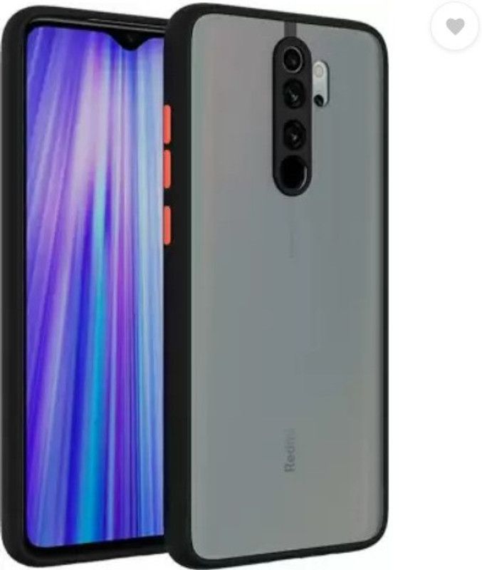 SRAVZ CASE Back Replacement Cover for Mi Redmi Note 8 Pro  (Black, Camera Bump Protector, Pack of: 1)