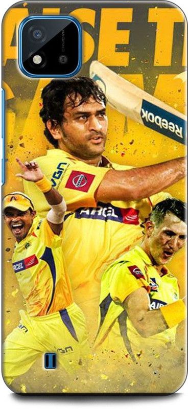 INDICRAFT Back Cover for Realme C11 2021, RMX3231 MS DHONI, CSK, CRICKETER, SPORTS, IPL  (Multicolor, Dual Protection, Pack of: 1)