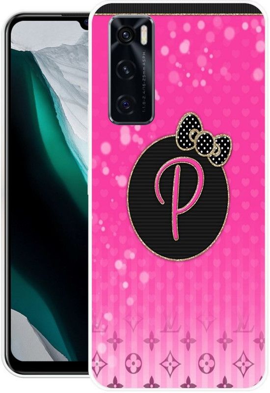 BLUEBUG Back Cover for Vivo V20 SE  (Black, Pink, Grip Case, Silicon, Pack of: 1)