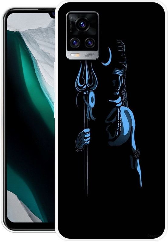 JAYFOX Back Cover for Vivo V20 Pro  (Black, Blue, Silicon)