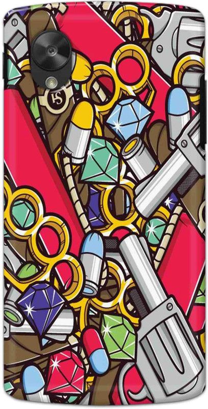 NDCOM Back Cover for Nexus 5 Graffiti Latest Printed  (Multicolor, Hard Case, Pack of: 1)
