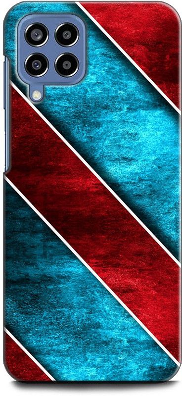 WallCraft Back Cover for SAMSUNG Galaxy M33 5G ABSTRACT ART, BLUE, RED, TEXTURE  (Multicolor, Dual Protection, Pack of: 1)