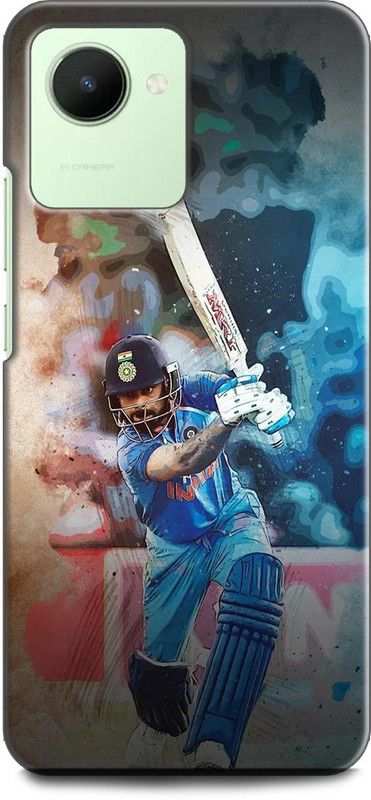 WallCraft Back Cover for Realme C30s, RMX3690 VIRAT KOHLI, PLAYER, CRICKETER, SPORTS, INDIAN JERSEY  (Multicolor, Dual Protection, Pack of: 1)