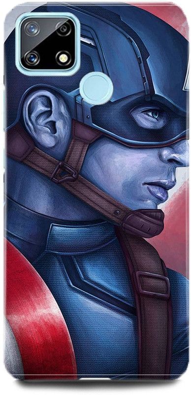 FUGGA Back Cover for Realme C12, RMX2189, CAPTAIN, AMERICA, AVENGER, AVENGERS, SOLDIER  (Multicolor, Hard Case, Pack of: 1)