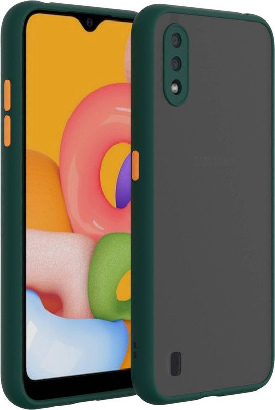 AOnes Back Cover for Samsung Galaxy M01  (Green, Cases with Holder, Pack of: 1)