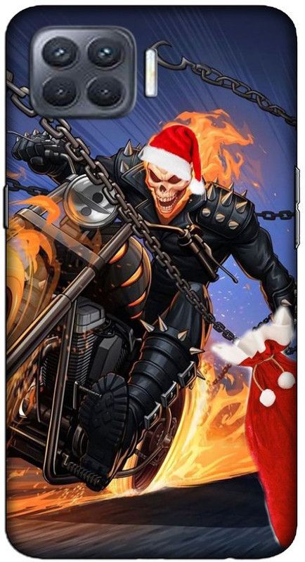 CROKIAN Back Cover for Oppo F17 Ghost Rider Back Cover  (Multicolor, Hard Case, Pack of: 1)