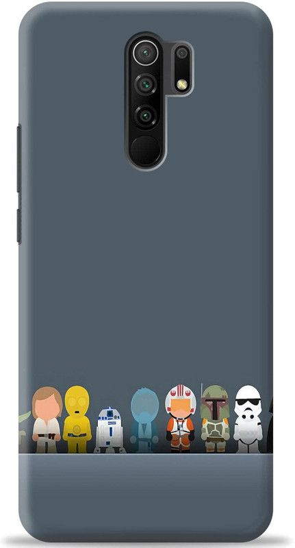 Loffar Back Cover for Mi Redmi 9 Prime  (Blue, Shock Proof, Pack of: 1)
