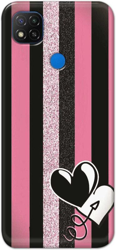 Tweakymod Back Cover for REDMI 9, REDMI 9C  (Black, Pink, Pack of: 1)