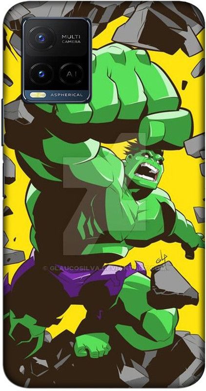 CROKIAN Back Cover for Vivo Y21 Hulk Back Cover  (Green, Hard Case, Pack of: 1)