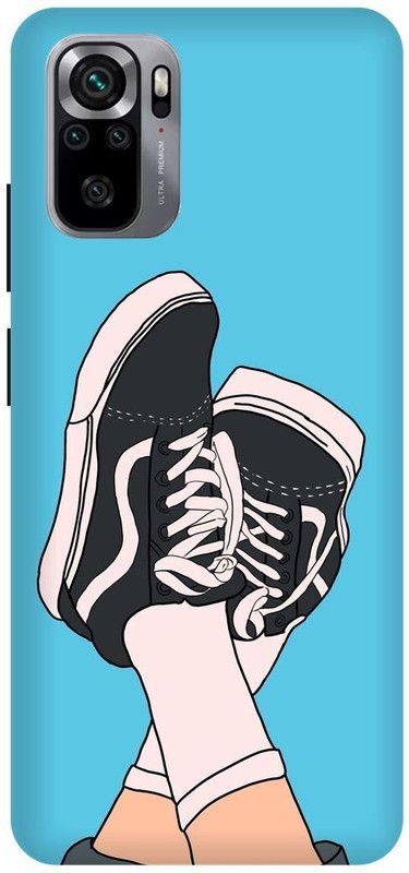 DIKRO Back Cover for REDMI Note 10S, MZB08PLIN, VANS, SHOES, LEGS  (Blue, Hard Case, Pack of: 1)