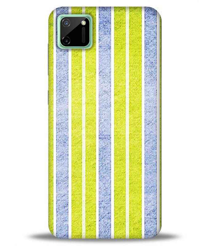 LETAPS Back Cover for Realme C11  (Green, Blue, Hard Case)
