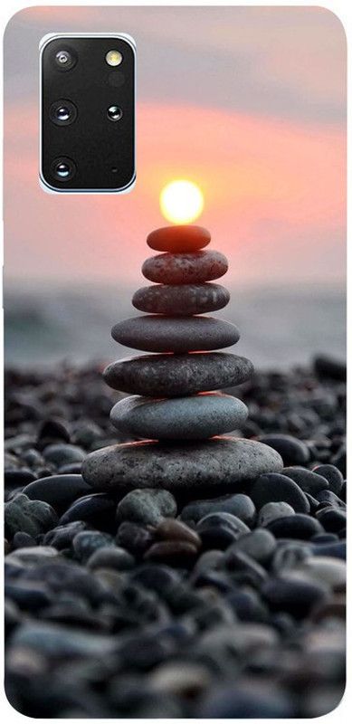 Golden Mask Back Cover for Samsung Galaxy S20 Plus Seven Stone And Sunsset  (Multicolor, Waterproof, Silicon, Pack of: 1)