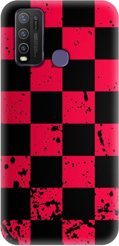 #Uncultured Back Cover for Vivo Y30, Vivo Y50  (Black, Red)