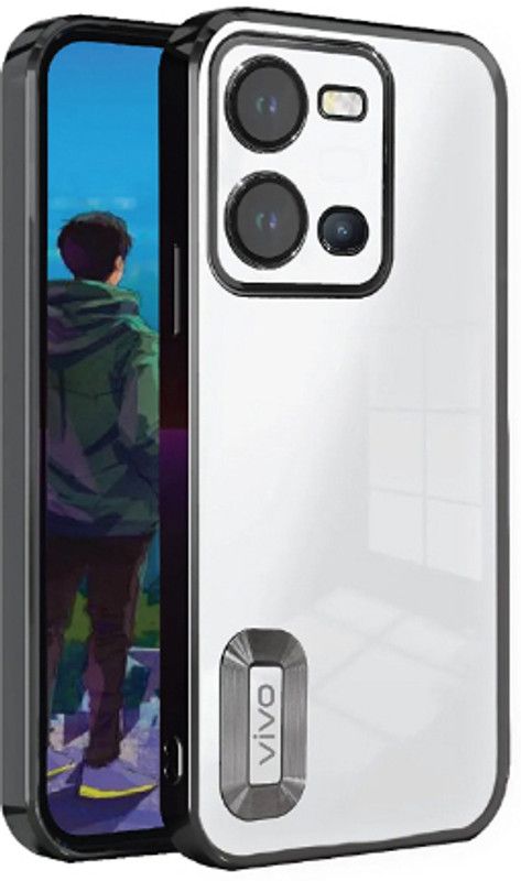 Yofashions Back Cover for VIVO Y35  (Black, Silicon, Pack of: 1)