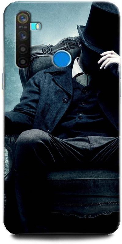GRAFIQE Back Cover for Realme 5/ Abraham Lincoln, Abraham, Lincoln, Mafia, Black, Mask  (Multicolor, Shock Proof, Pack of: 1)