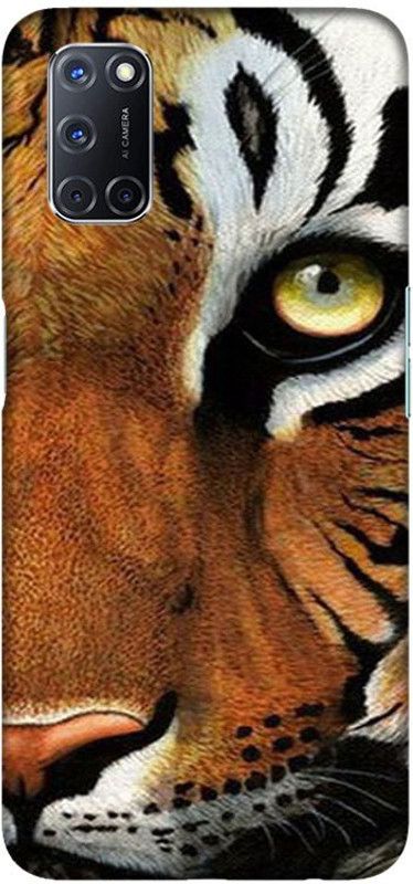PNBEE Back Cover for Oppo A52, CPH2061, CPH2069, PADM00, PDAM10 - Tiger Print  (Multicolor, Hard Case, Pack of: 1)