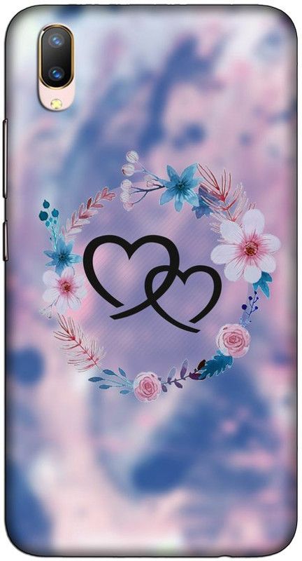 CROKIAN Back Cover for ViVO V11 Pro sky blue heart Back Cover  (Multicolor, Hard Case, Pack of: 1)