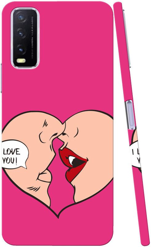 ADITI Designs Back Cover for Vivo Y12s  (Pink, Dual Protection, Pack of: 1)