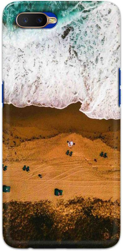 NDCOM Back Cover for OPPO K1 Ocean Beach Printed  (Multicolor, Hard Case, Pack of: 1)
