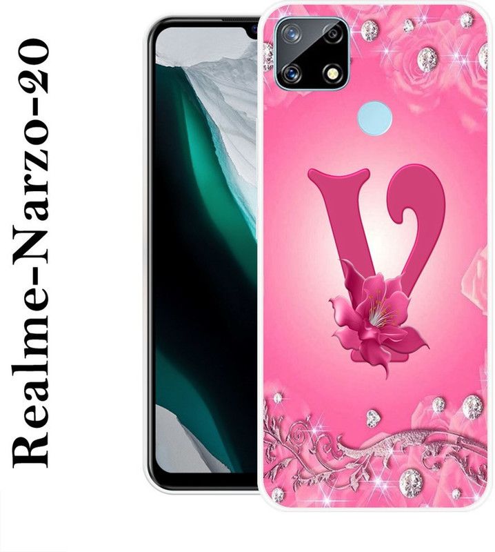 SIMAWAT Back Cover for Realme Narzo 20  (Pink, Silicon)