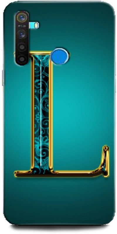 GRAFIQE Back Cover for Realme 5/ L Name Back Cover, L Letter Symbols, L Letter, L Alphabet  (Multicolor, Shock Proof, Pack of: 1)