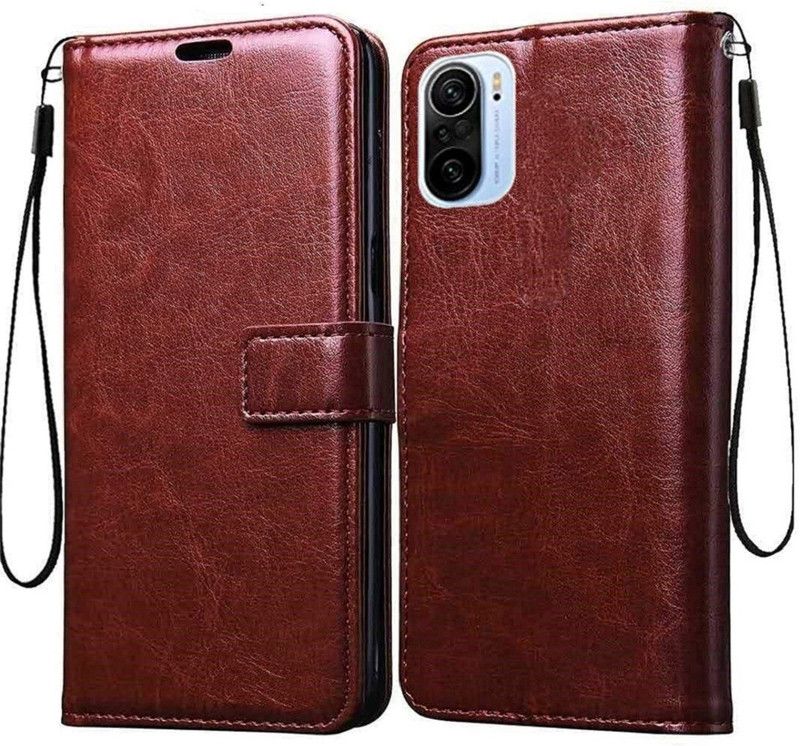kentop Flip Cover for MI11X PRO 5G  (Brown, Shock Proof, Pack of: 1)
