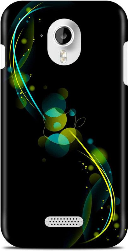 Sankee Back Cover for Micromax A116 Canvas HD  (Black, Hard Case)
