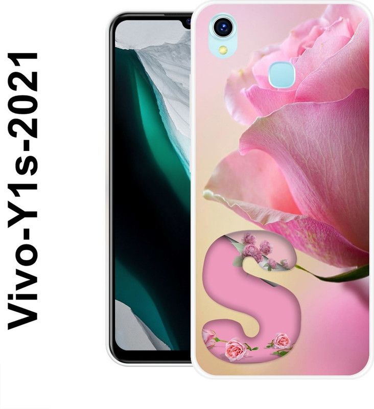 Sswastik Back Cover for Vivo Y1s 2021  (Pink, Silicon)