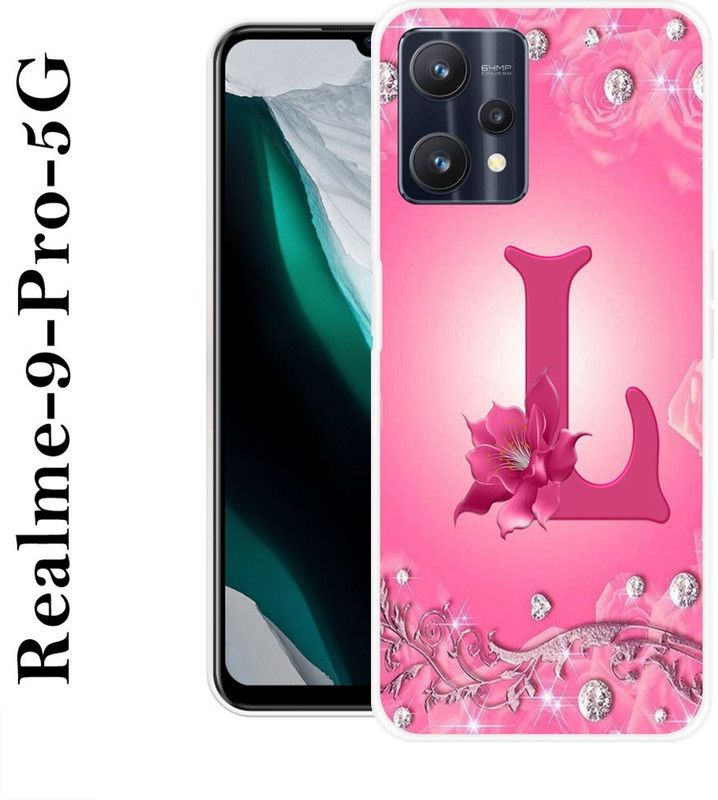 SHIVKUDI Back Cover for Realme 9 Pro 5G  (Pink, Silicon)