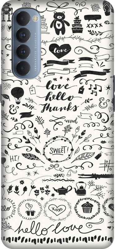 Lilliput Back Cover for Oppo Reno 4 Pro  (Multicolor, Hard Case, Pack of: 1)