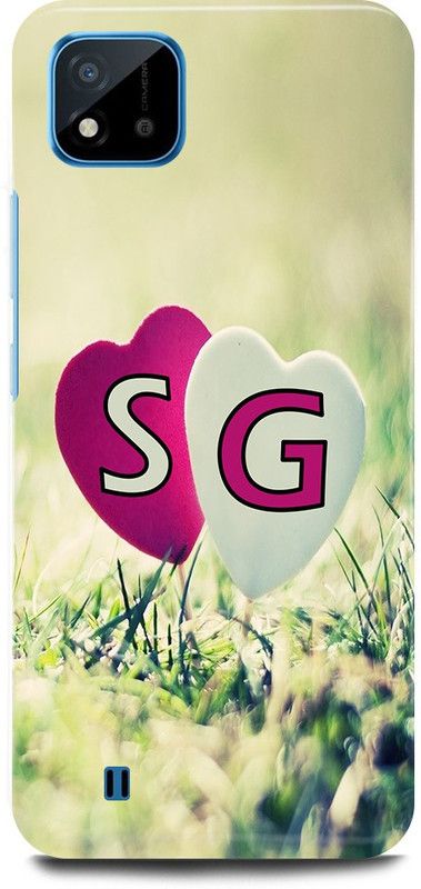 JUGGA Back Cover for Realme C20, RMX3063, S LOVES G NAME,S NAME, G LETTER, ALPHABET,S LOVE G NAME  (Green, Hard Case, Pack of: 1)