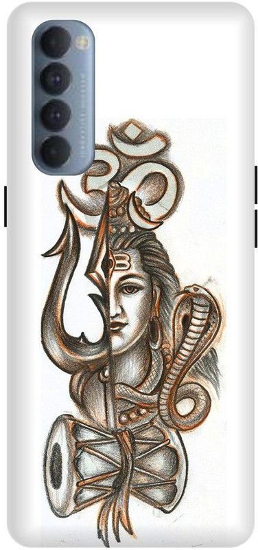 SRIJONI Back Cover for Oppo Reno 4 Pro  (Grey, White)