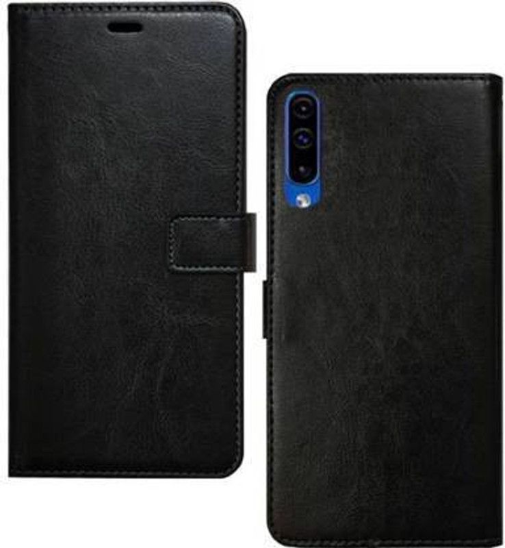 Urban Tech Flip Cover for Samsung Galaxy A50sFlip Case | Magnetic Closure | Shock Proof Wallet Flip Cover  (Black, Magnetic Case, Pack of: 1)