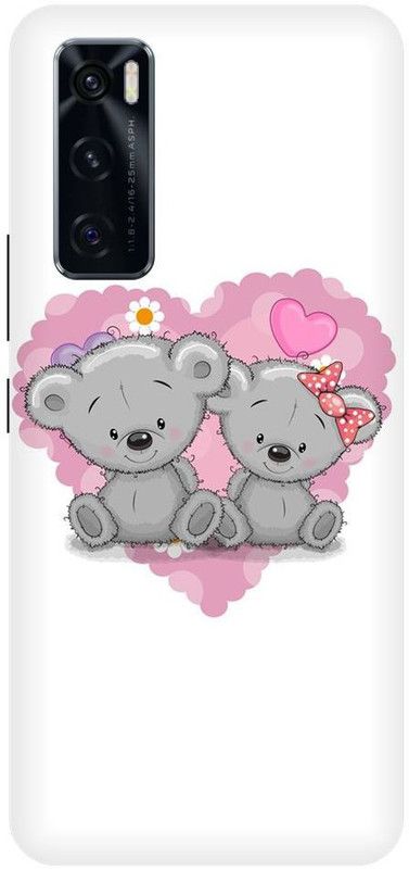 URCHIN Back Cover for Vivo V20SE Teddy bear, cute teddy, love, teddy, love you  (Multicolor, Shock Proof, Pack of: 1)