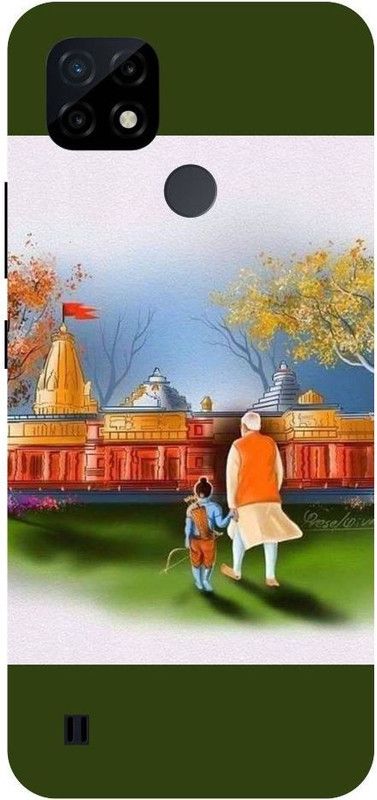 Wall Art Back Cover for Realme C25Y Narendra Modi, Shree ram,Painting  (Multicolor, Dual Protection, Pack of: 1)