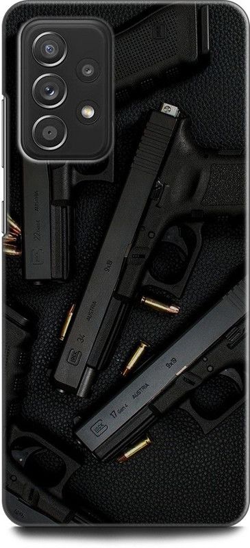 WallCraft Back Cover for SAMSUNG Galaxy A52s 5G GUN, PISTOL, ARMY, WEAPON, REVOLVER, MILITARY, REFILE  (Multicolor, Dual Protection, Pack of: 1)