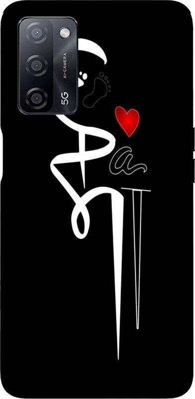 PrintCorner Back Cover for OPPO A53s 5G  (Black, Grip Case, Silicon, Pack of: 1)