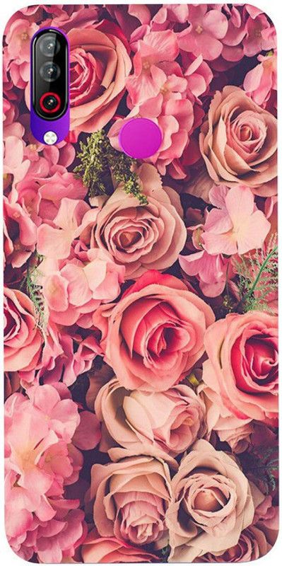 Skyhawk Back Cover for LG W31 Pink Flowers  (Multicolor, Waterproof, Silicon, Pack of: 1)