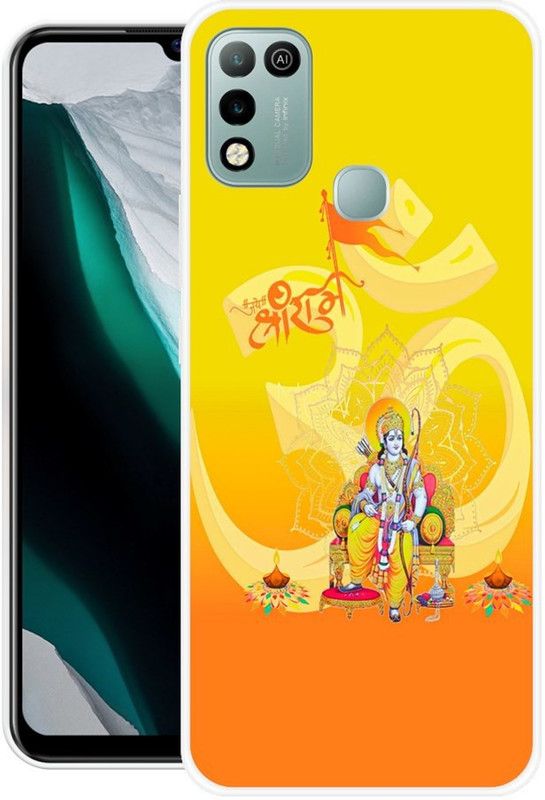 INDIALAND Back Cover for Infinix Smart 5  (Yellow, Grip Case, Silicon)
