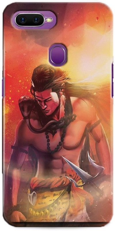 INTELLIZE Back Cover for Oppo A7/CPH1901 mahadev,Printed  (Multicolor, Shock Proof, Pack of: 1)
