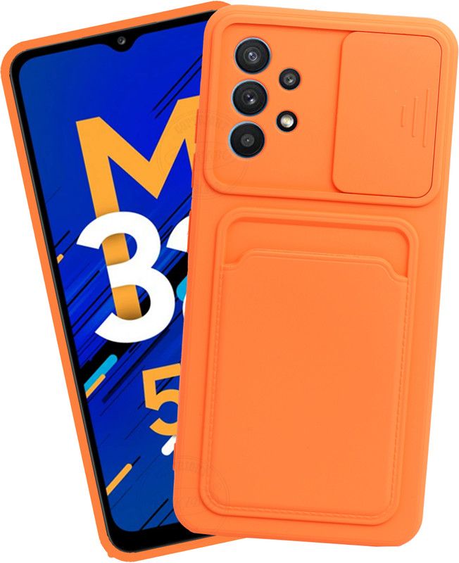 VAKIBO Back Cover for Samsung Galaxy M32 5G  (Orange, Grip Case, Pack of: 1)