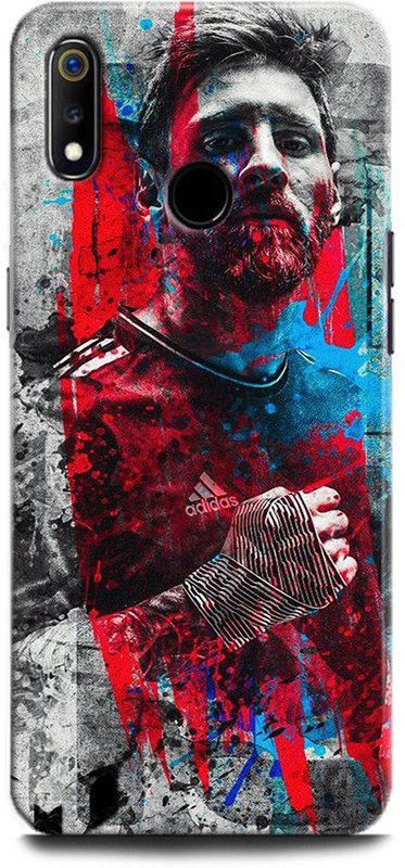 Afterglow Back Cover for Realme 3 MESSI, LIONE MESSI, FOOTBALL, MESSI 10, BARCELONA, JERSEY, SPORTS  (Multicolor, Shock Proof, Pack of: 1)