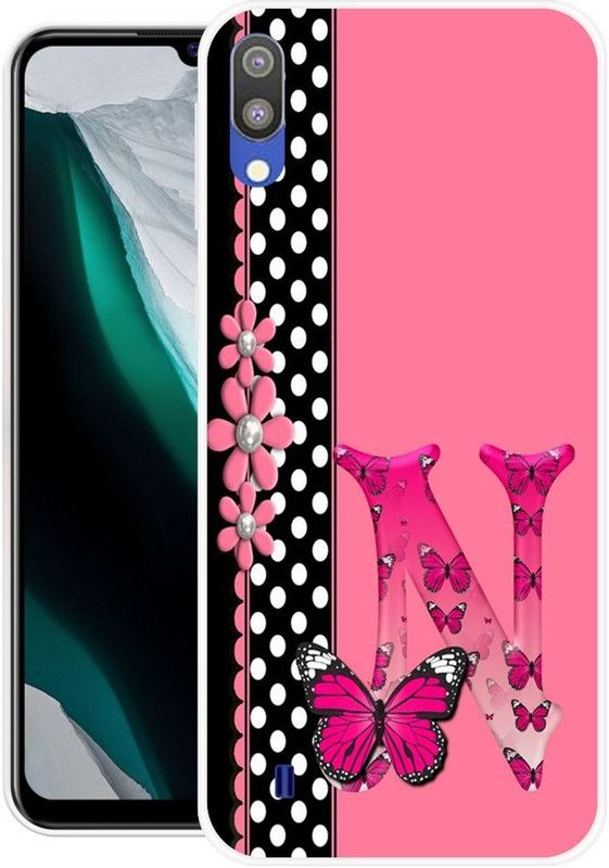NEVYZAP Back Cover for Samsung Galaxy A01  (Pink, Black, Grip Case, Silicon, Pack of: 1)
